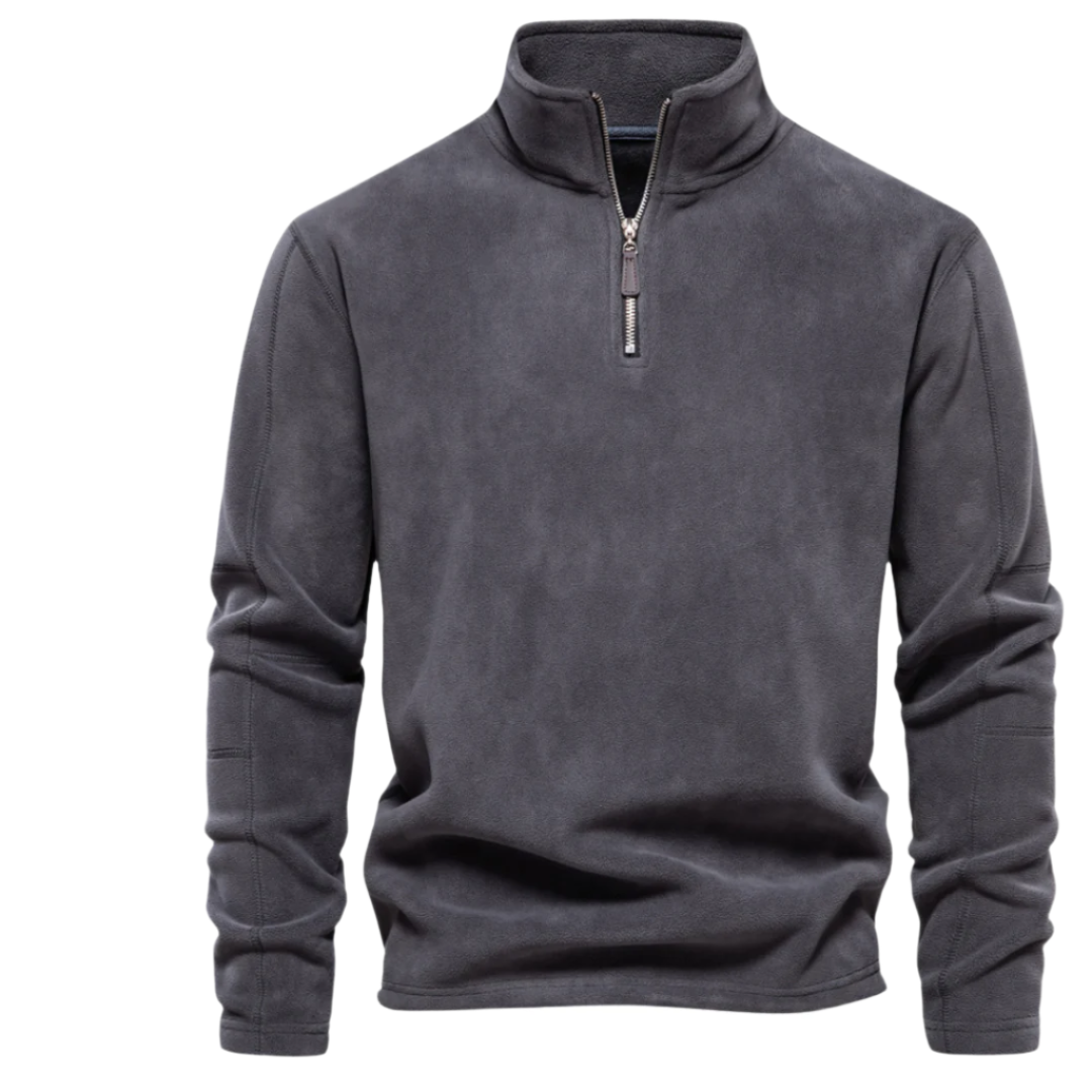 Levoire | Gilet Chaud En Polaire Laine Fait Main Gris foncé