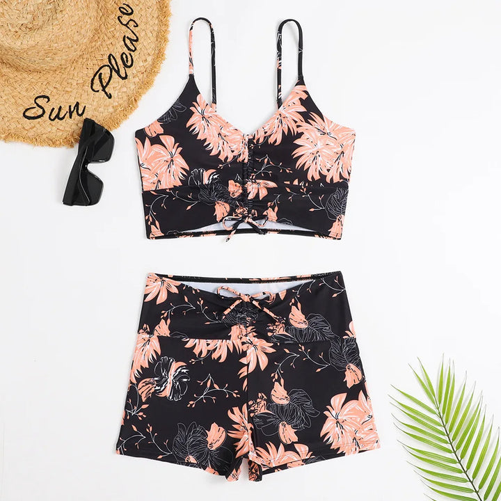 Levoire | Bikini Adria Flower Power - Beau Et Moderne Orange