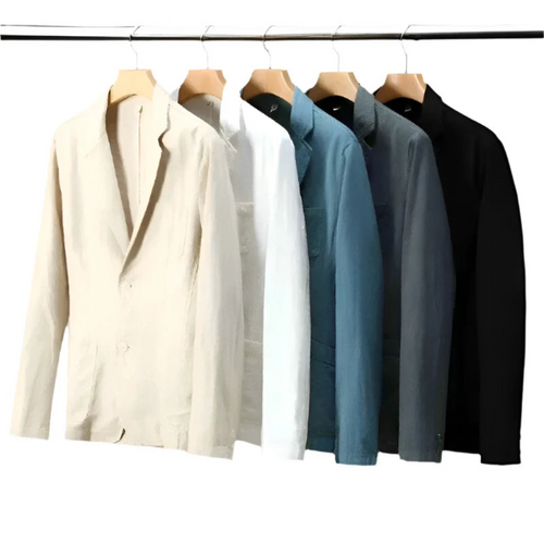 Levoire | Hommes Blazer en Lin Italien Élegant Veste Charmante Pour Hommes