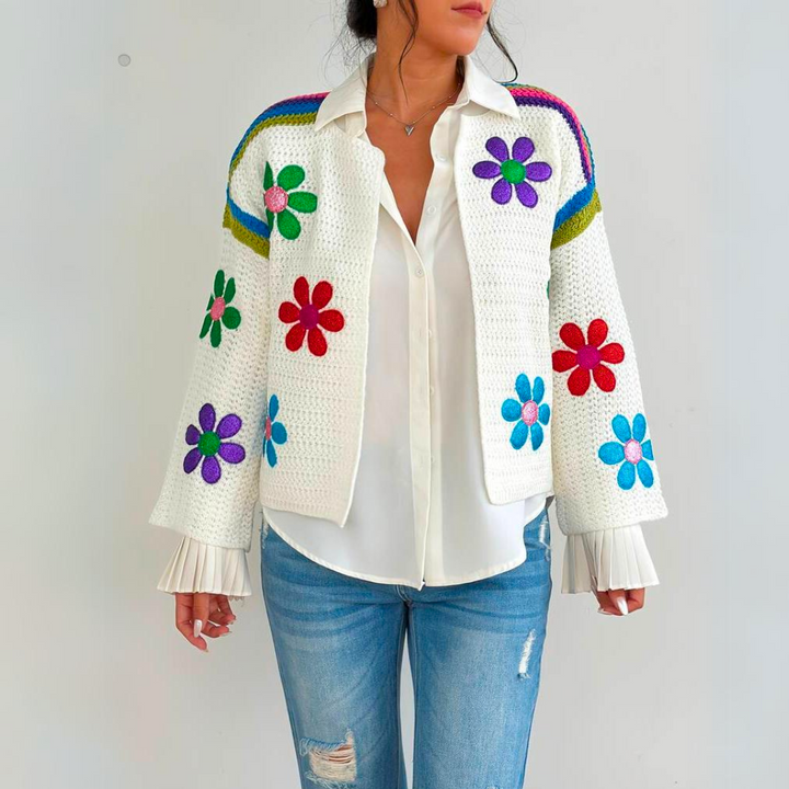 Levoire | Chaud Veste À Fleurs Brodée