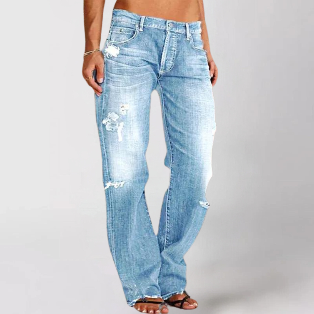 Levoire | Pantalon À Jambes Larges Bleu Clair