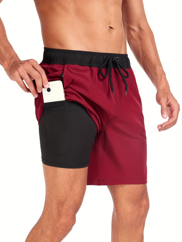 Levoire | Short de bain pour hommes à séchage rapide design à double couche