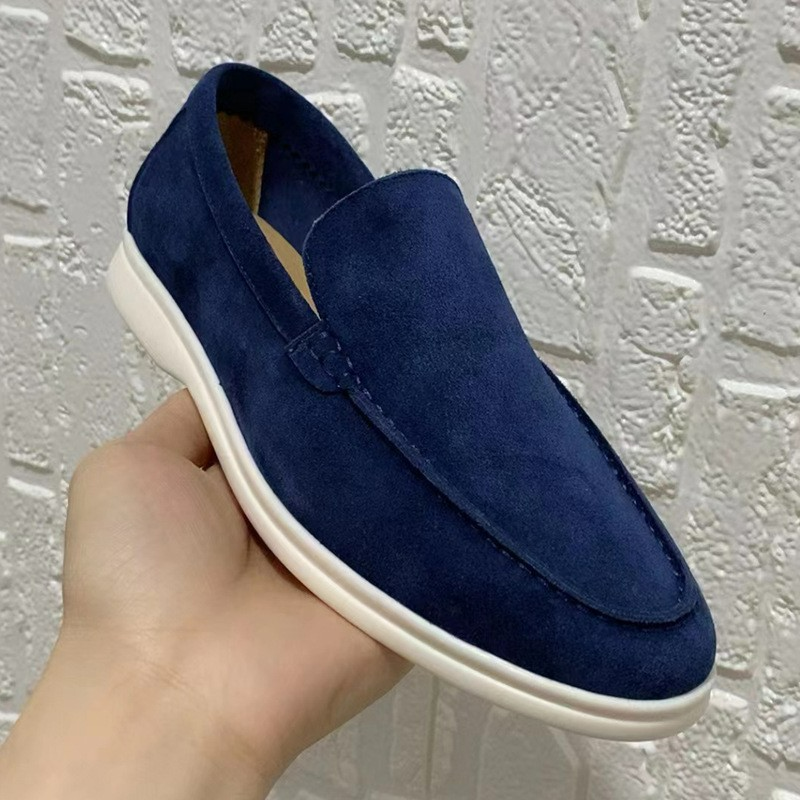 Levoire | Chic Mocassins FR Homme Au Design Classique Bleu foncé