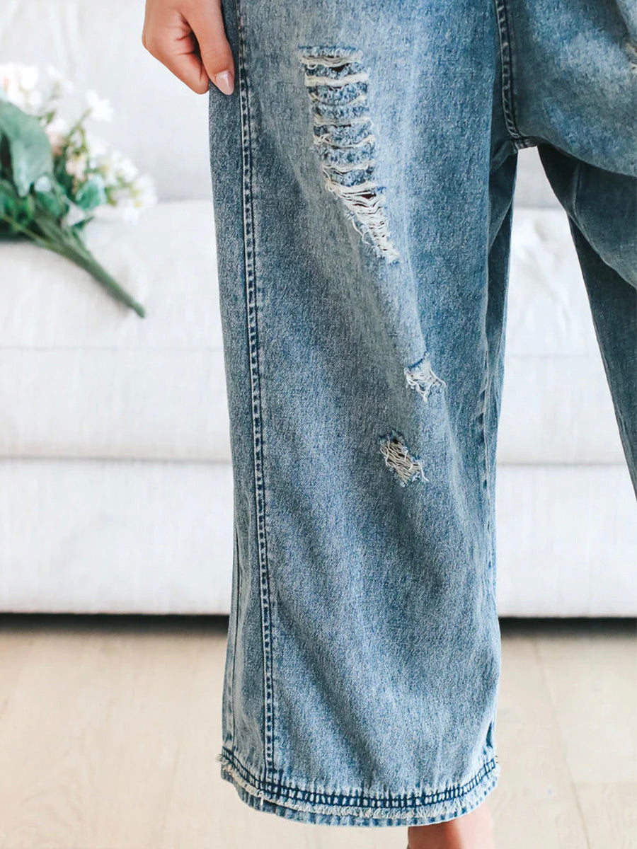 Levoire | Salopette En Denim Pour Femmes Pantalon Baggy