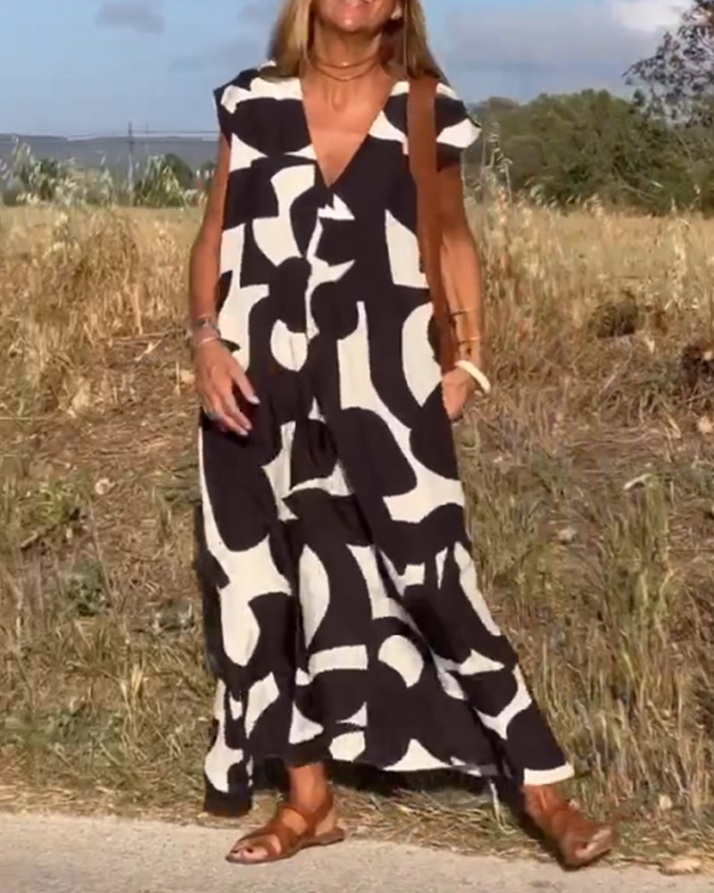 Levoire | Robe Longue Imprimée Femme