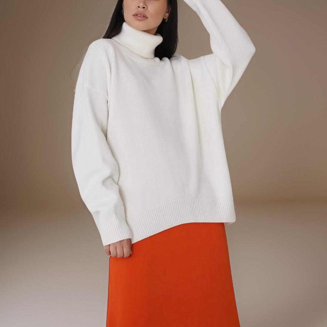 Levoire | Pull à col roulé pour femmes Blanc