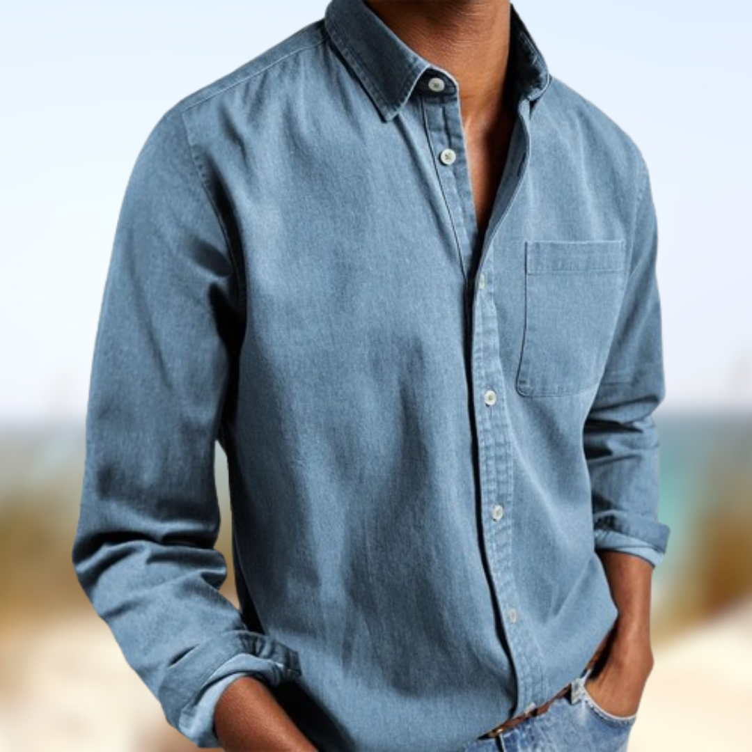 Levoire | Chemise décontractée effet lin Blu Jeans