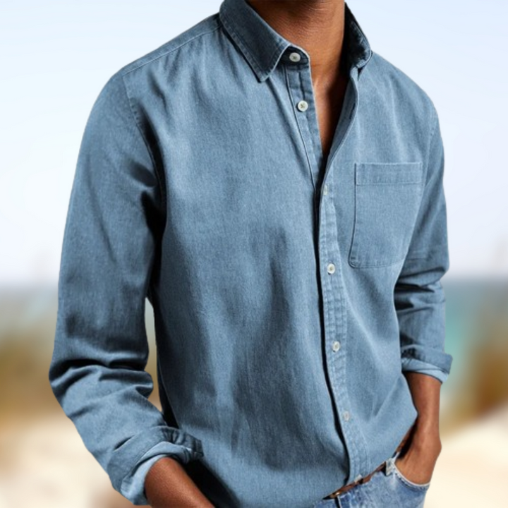 Levoire | Chemise décontractée effet lin Blu Jeans