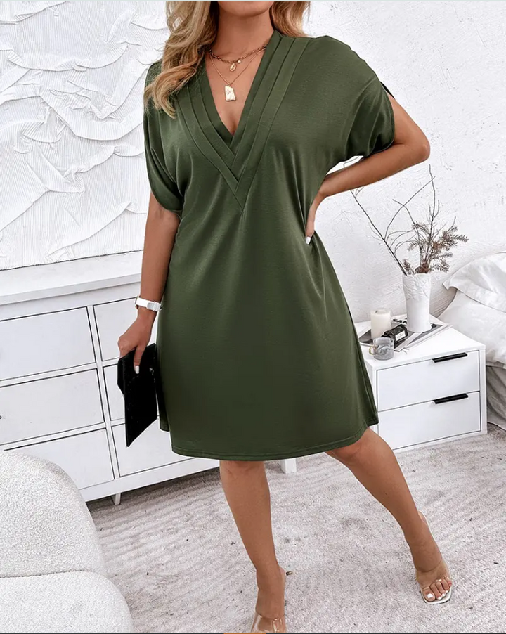 Levoire | Robe Élégante Avec Décolleté En V