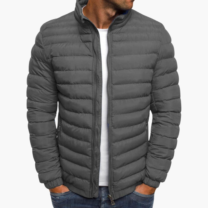 Levoire | Veste Élégante Rembourrée Gris