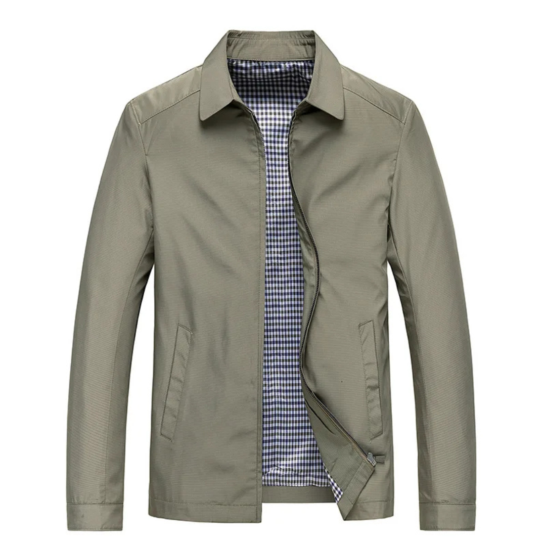 Levoire | Veste élégante pour hommes imperméable Kaki