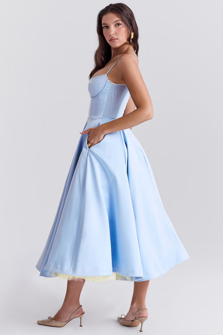 Levoire | Robe En A Luxueuse À Bretelles Spaghetti Pour Femmes