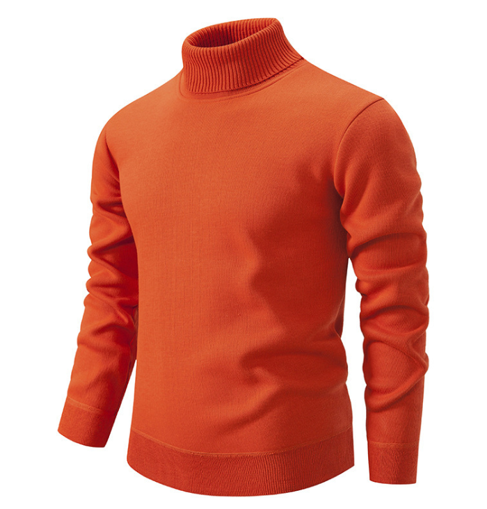 Levoire | Chemise À Col Doux Pour Hommes Orange