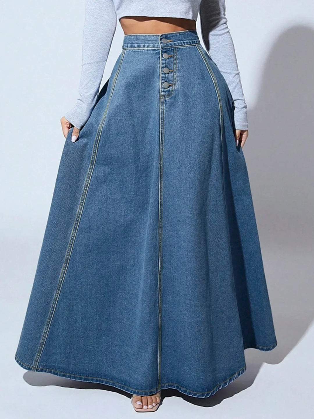 Levoire | Jupe en denim pour femmes Bleu marine