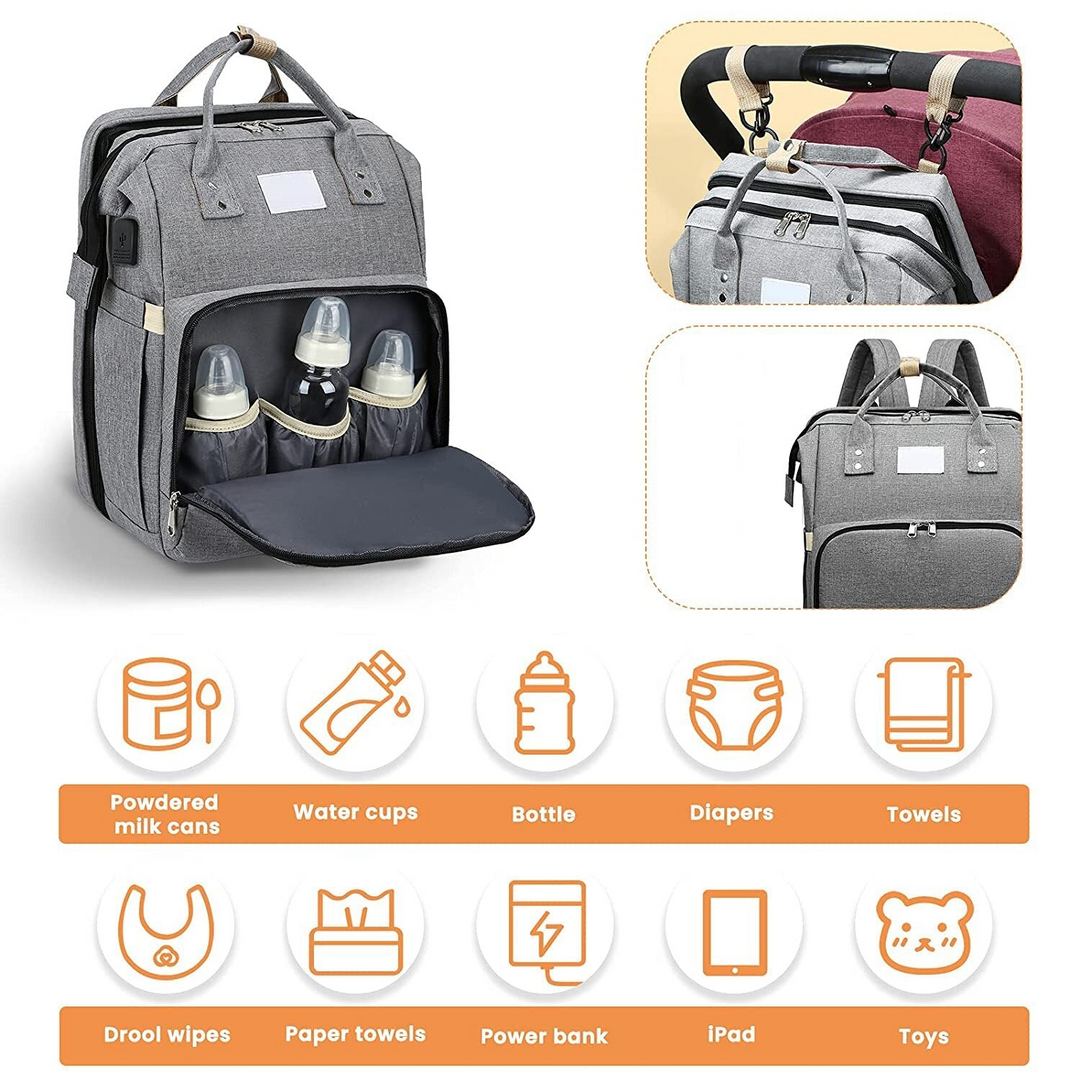 Levoire | Le tout-en-un sac à langer intelligent Sac pratique avec station à langer