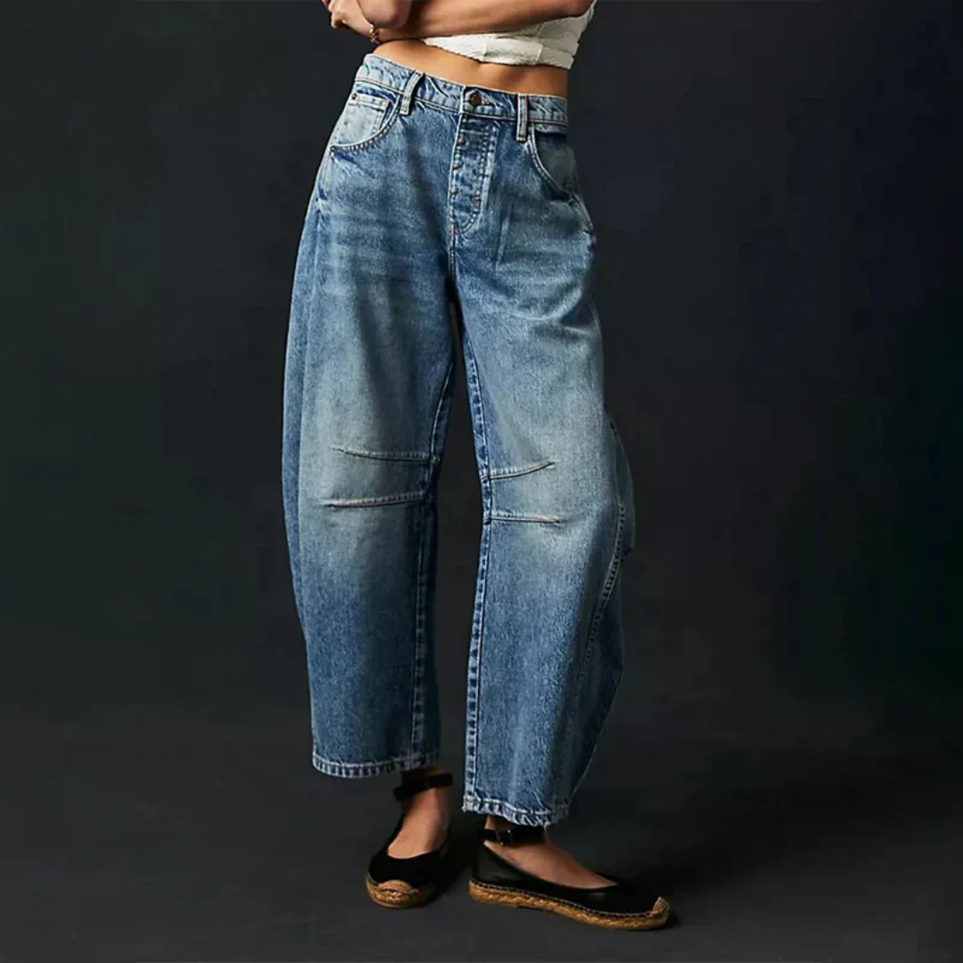 Levoire | Jeans Confortables Pour Femmes Bleu foncé