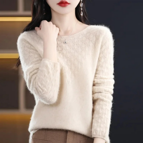 Levoire | Kashmir Pull pour Femmes Design de Tricot Élégant, Doux & Chaud