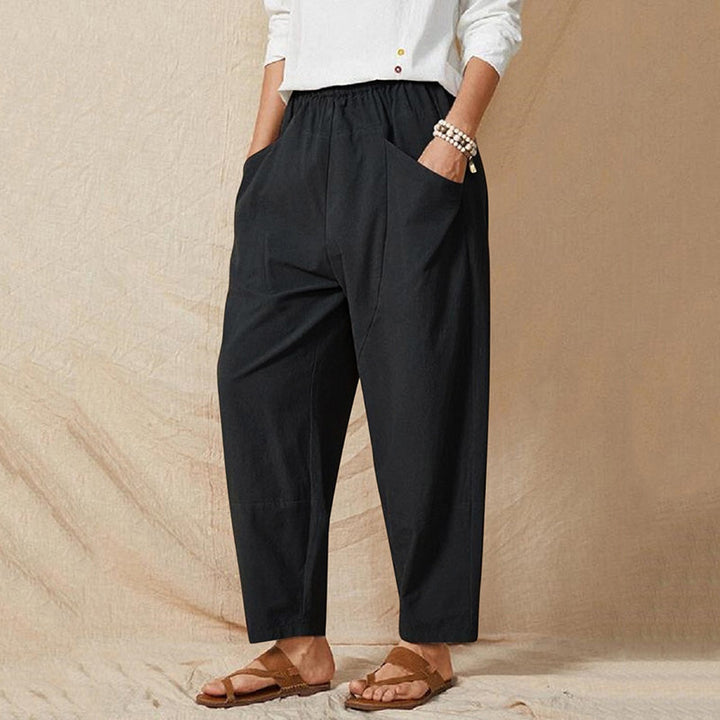 Levoire | Pantalons D'Été Colorés Et Légers Pour Femmes Noir