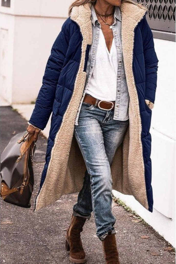 Levoire | Manteau élégant réversible Merinisinsininen