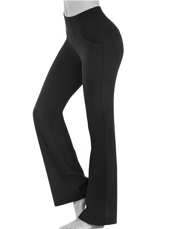 Levoire | Pantalon Femme Élégant Taille Haute Pantalon Pour Femmes Noir