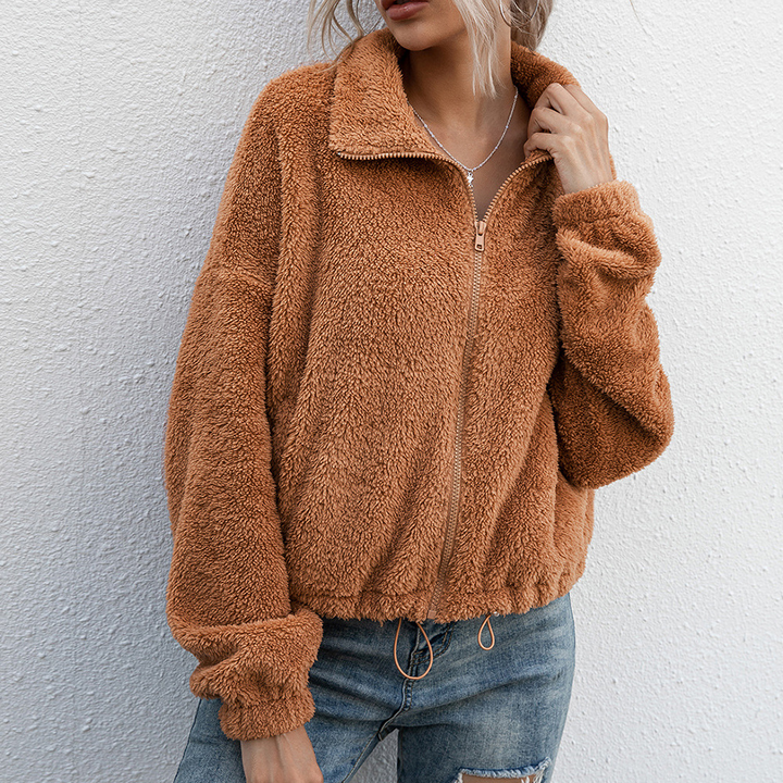Levoire | Sweat À Capuche Zippé Pratique Marron foncé