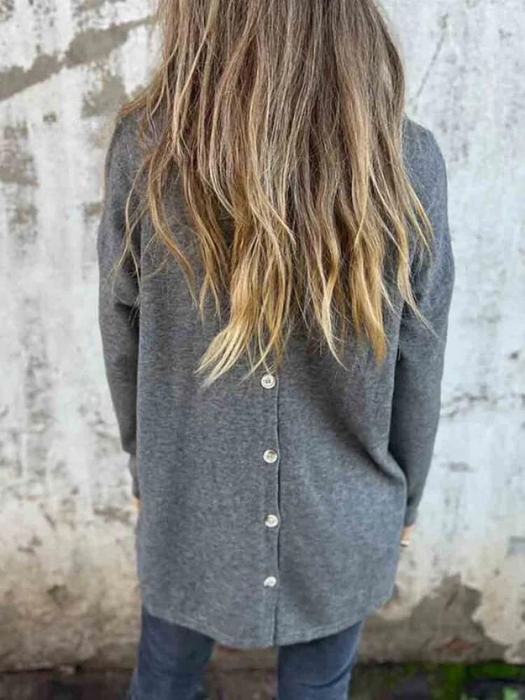 Levoire | Haut tricoté avec patte de boutonnage