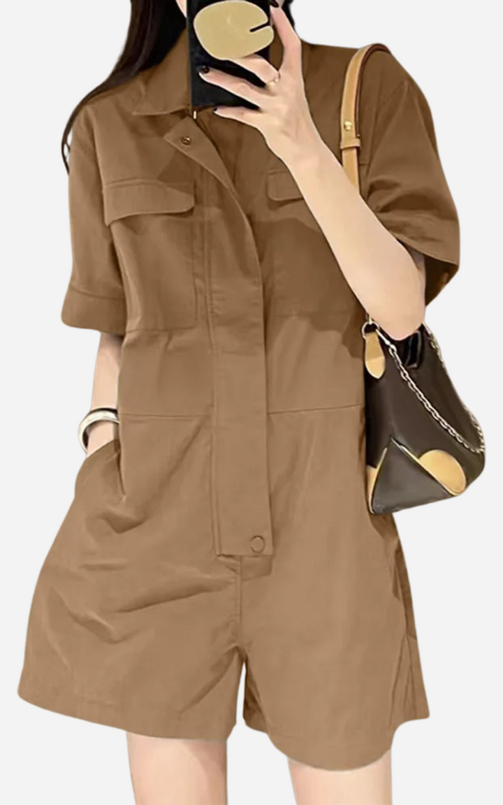 Levoire | Short Cargo Women Practical And Urban Style Braun
