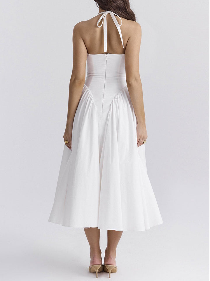 Levoire | Robe midi à encolure en V profonde