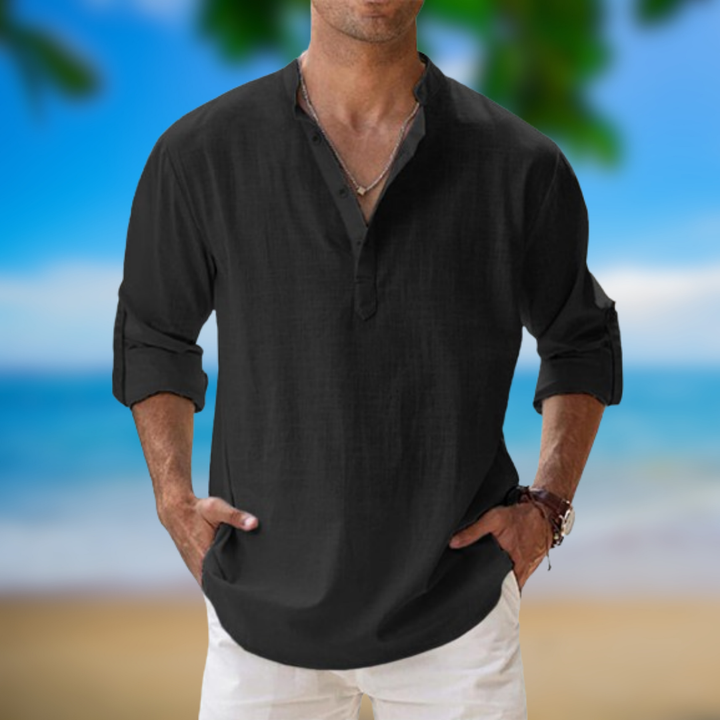 Levoire | Chemise légère d'été Nero