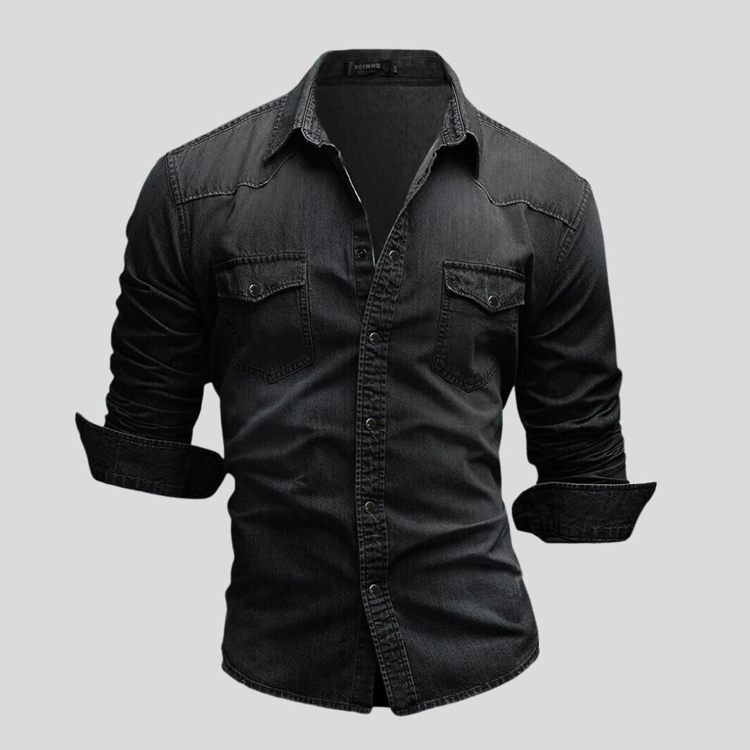 Levoire | Chemise En Denim Moderne Noir