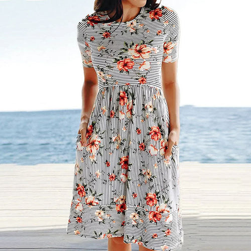 Levoire | Robe Décontractée Rayée