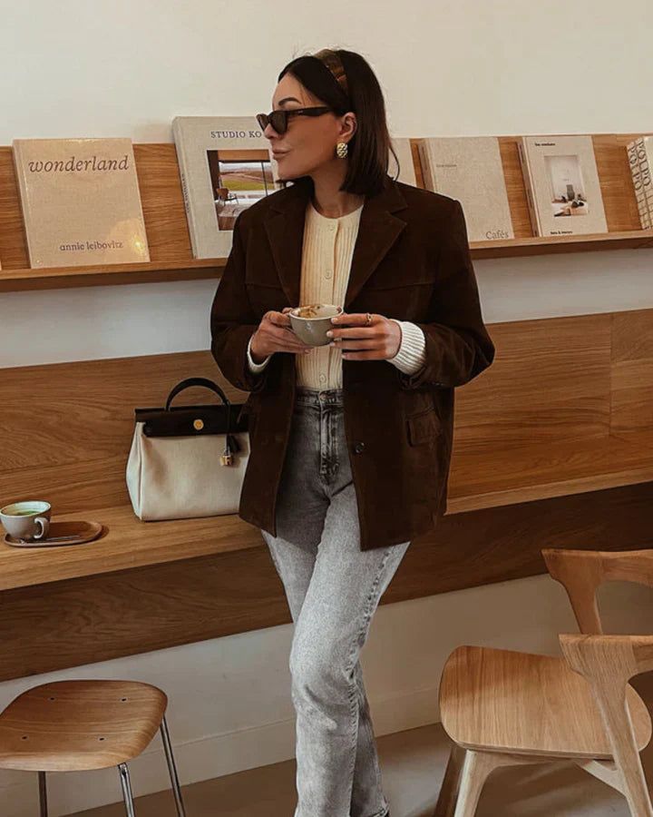 Levoire | Blazer En Daim Classique