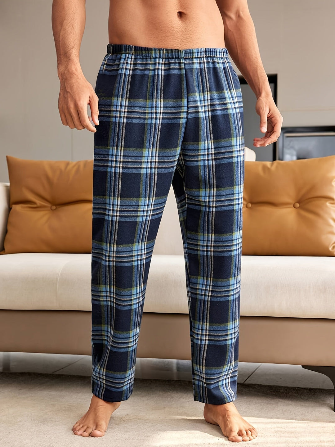 Levoire | Pantalons De Pyjama À Carreaux Pour Hommes Merikulho