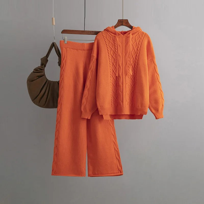 Levoire | Ensemble De Gilets En Tricot Très Confortables De Grande Taille Orangé