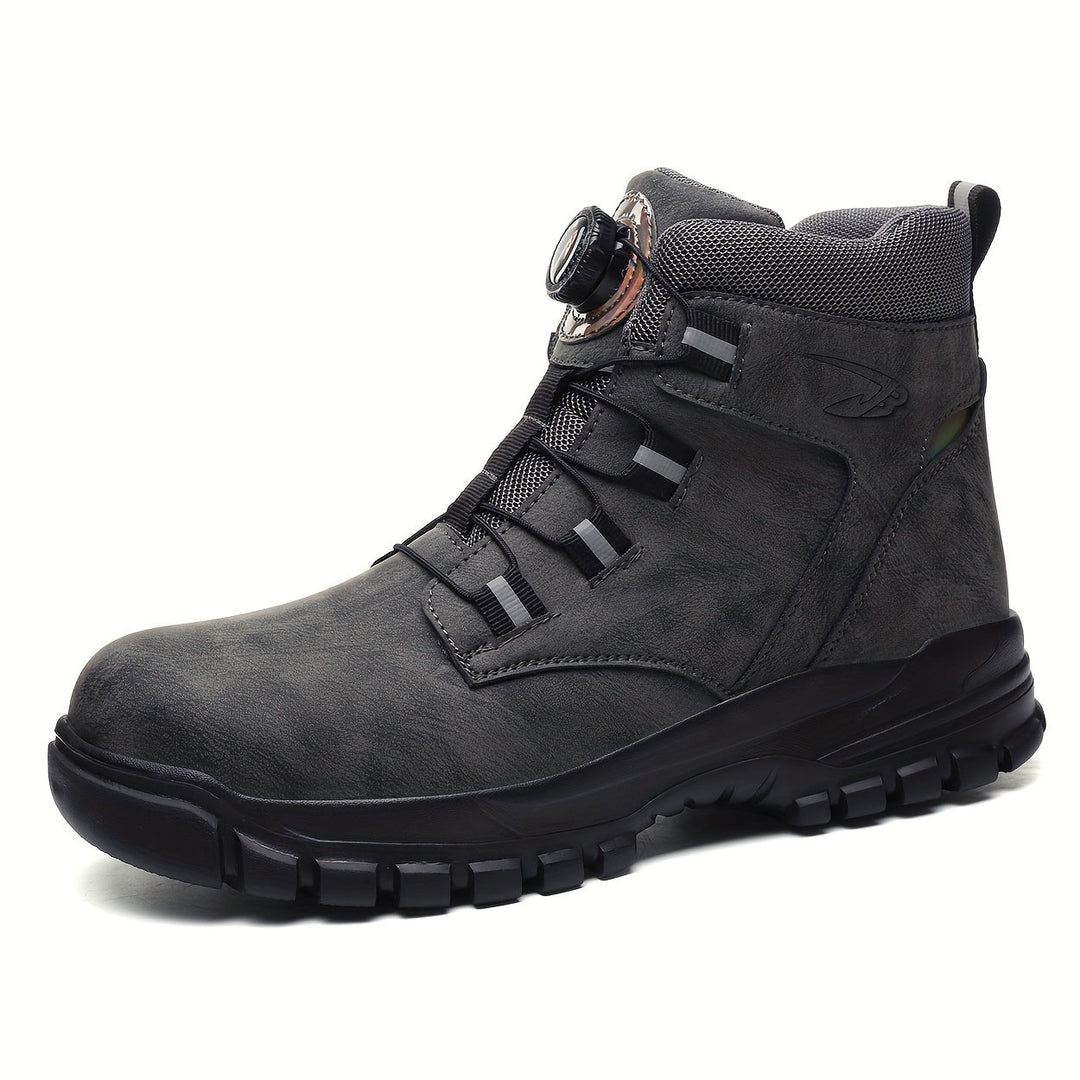 Levoire | Bottes De Sécurité Mi-Haute Durables Avec Fermeture Magnétique Tournante Pour Hommes liuskeyhiharmaa