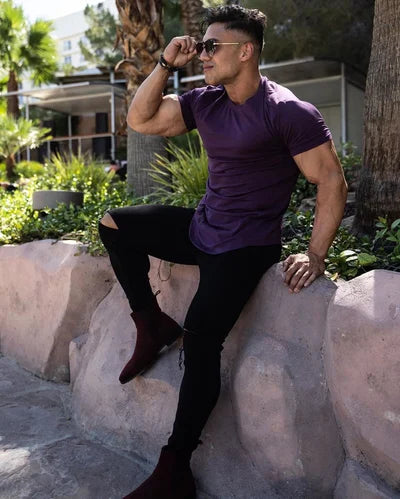Levoire | T-Shirt Essentiel À Coupe Droite Lilas
