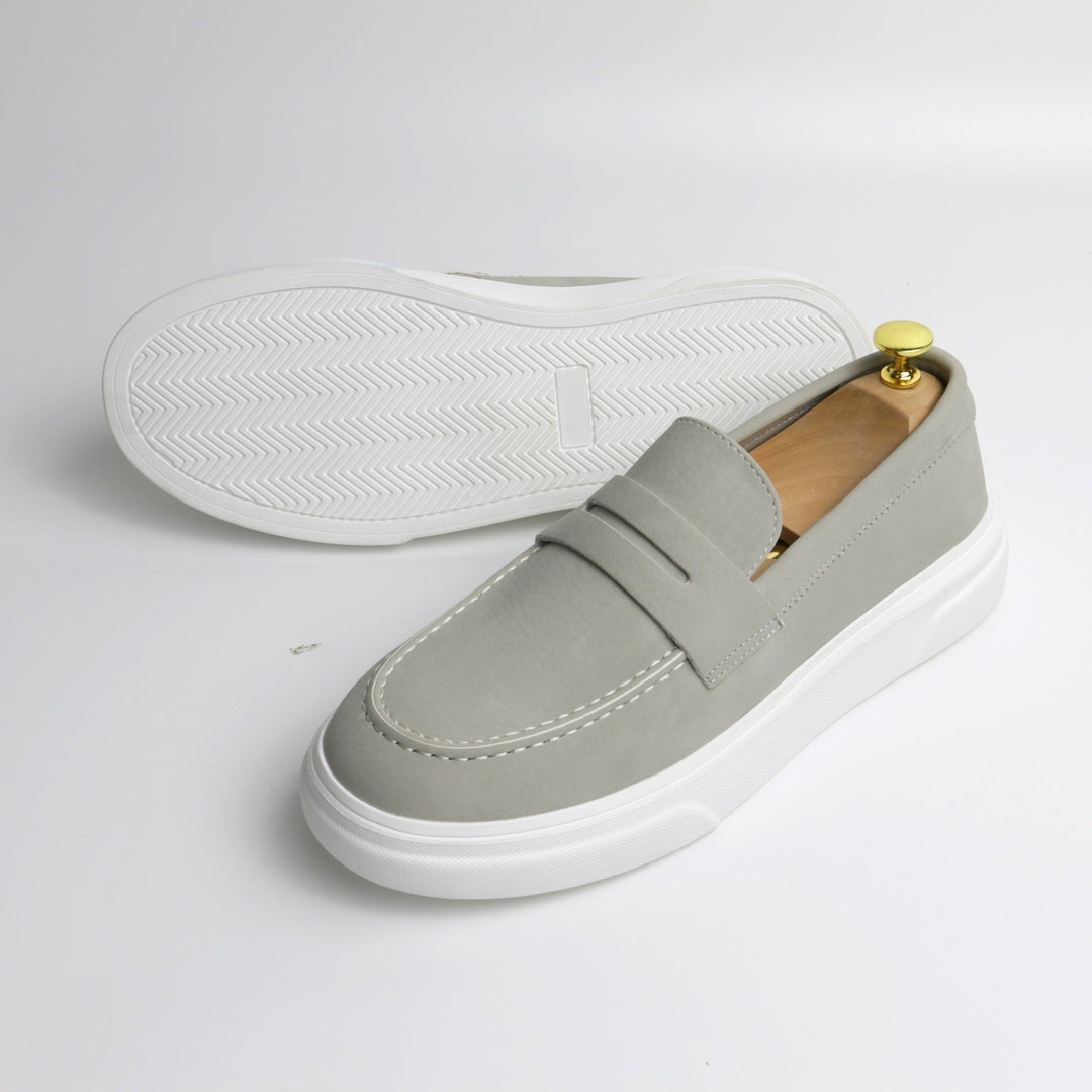 Levoire | Mocassin Décontracté Pour Homme Avec Dessus En Pu Gris clair