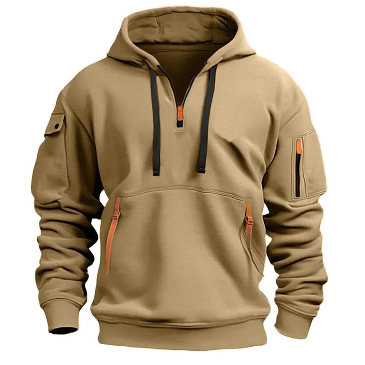 Levoire | Sweat à demi-fermeture éclair Chameau
