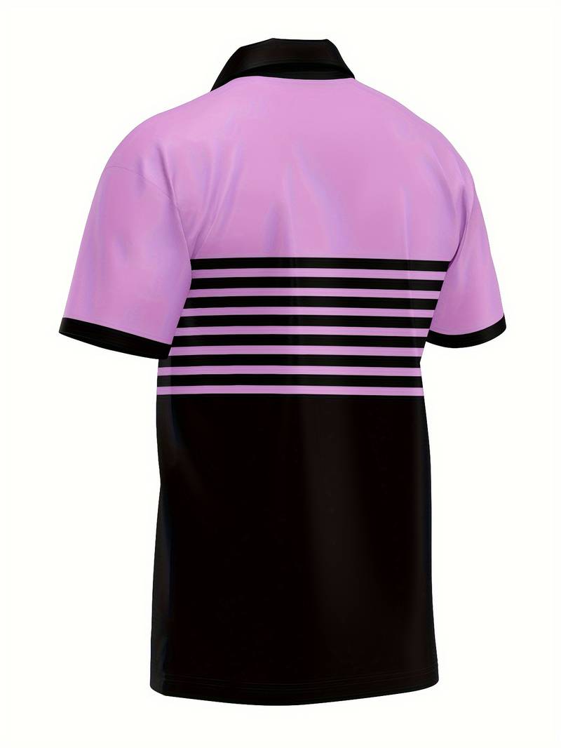 Levoire | T-Shirt De Golf Avec Impression Rayée