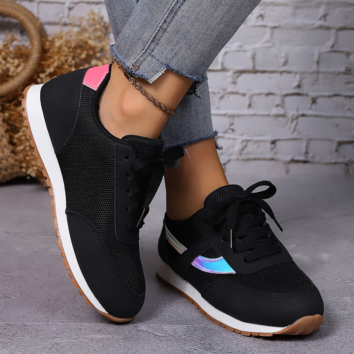 Levoire | Respirant Noir Chaussures De Sport Décontractées Pour Femmes