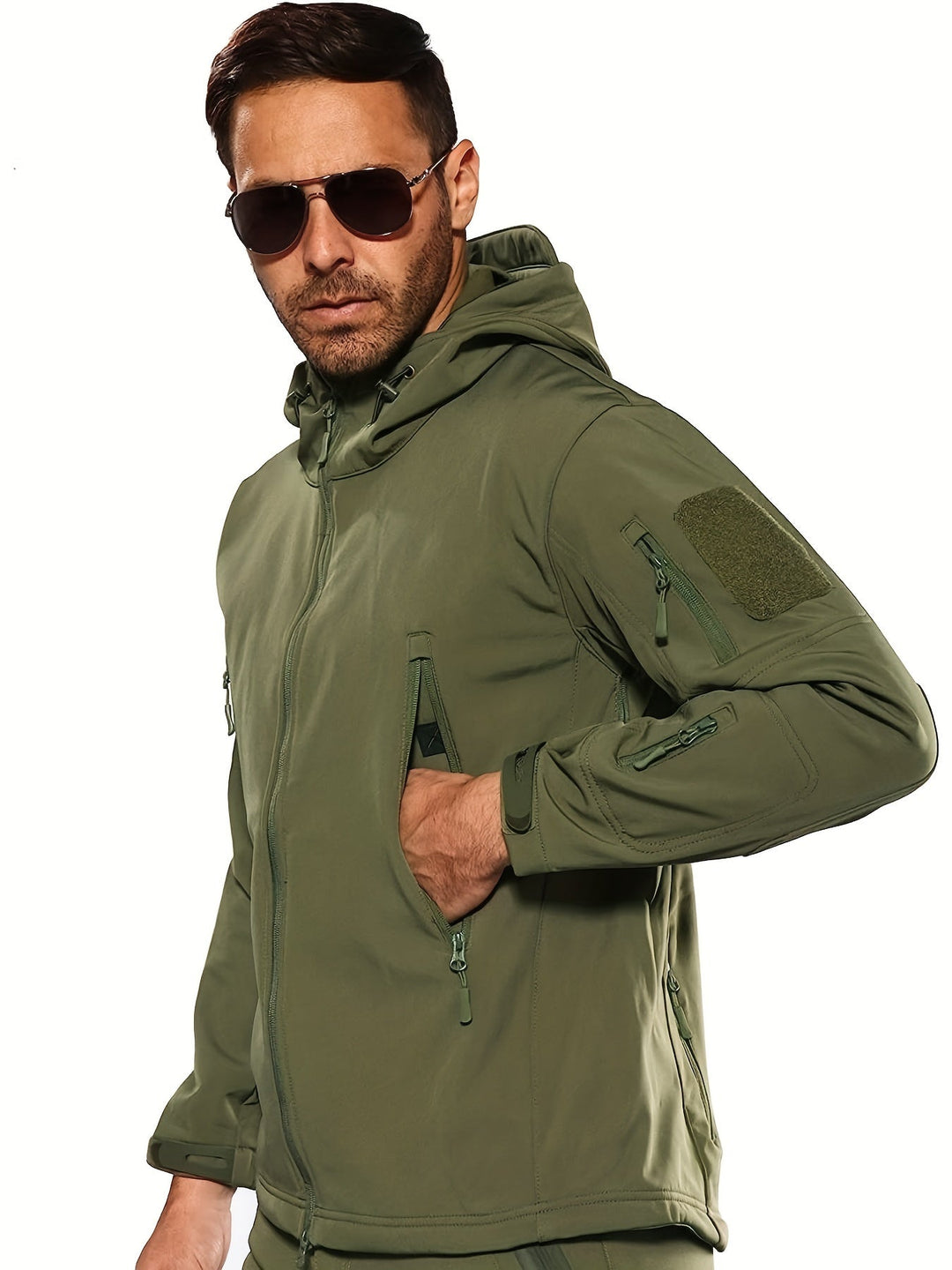 Levoire | Veste Imperméable Pour Homme Avec Capuche Et Poches Zippées