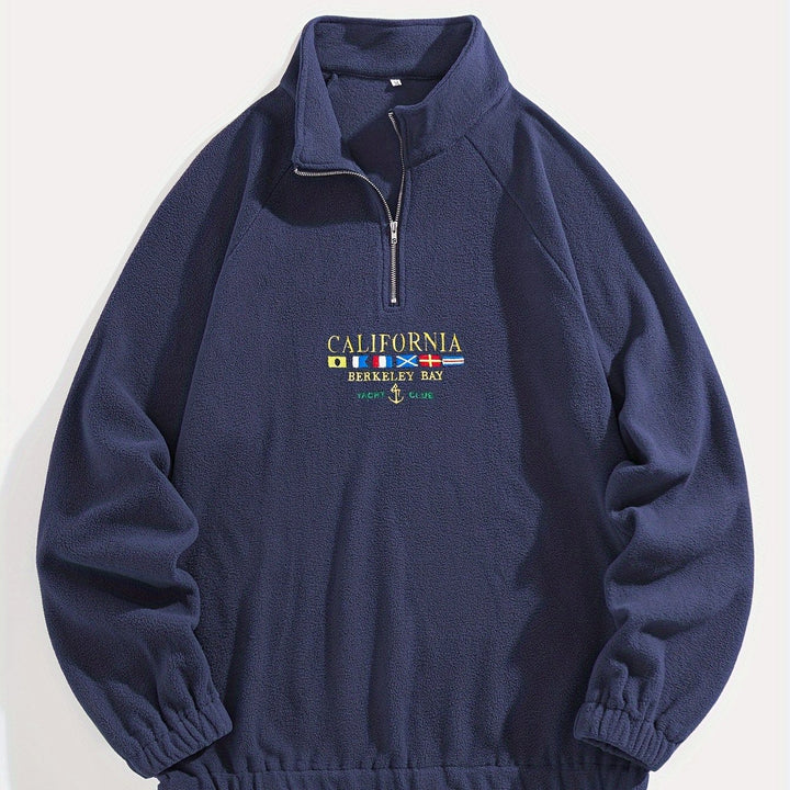 Levoire | Sweat-Shirt Élégant Pour Hommes Avec Motifs De Drapeau Meri bleu