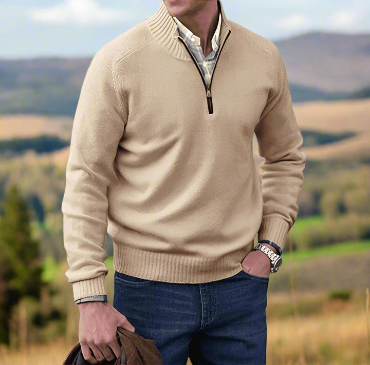 Levoire | Pull Pour Homme Luxueux Et Confortable Beige