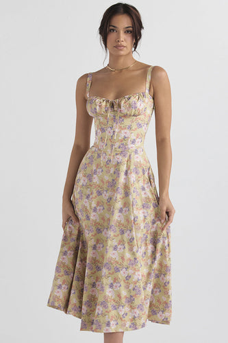 Levoire | Robe fleurie à bretelles pour femmes intemporelle
