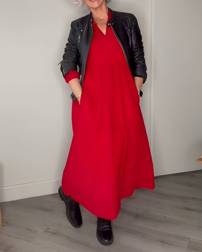 Levoire | Femmes Élégante Robe Maxi Longue