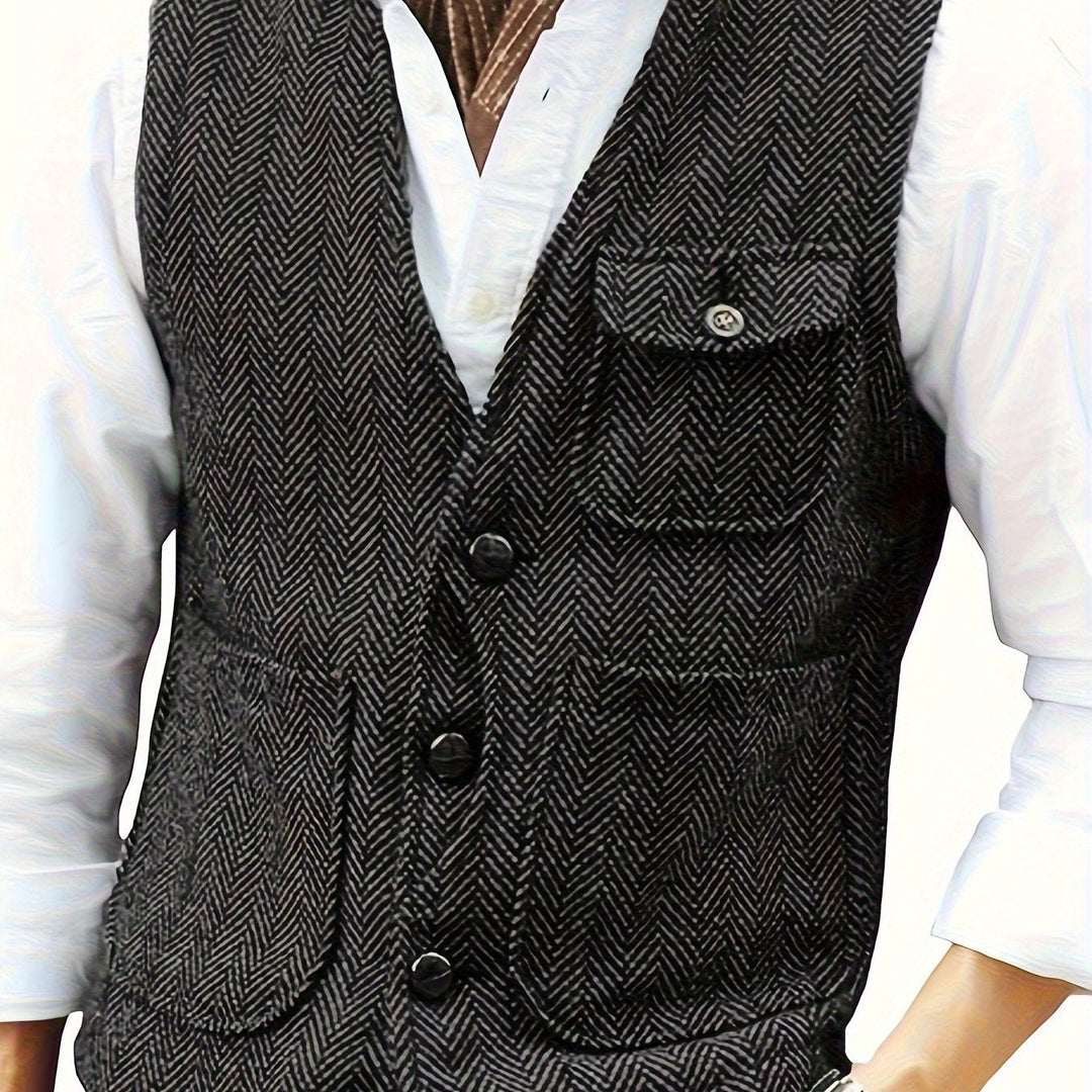 Levoire | Récolte De Vin Gilet Pour Hommes En Laine De Poisson