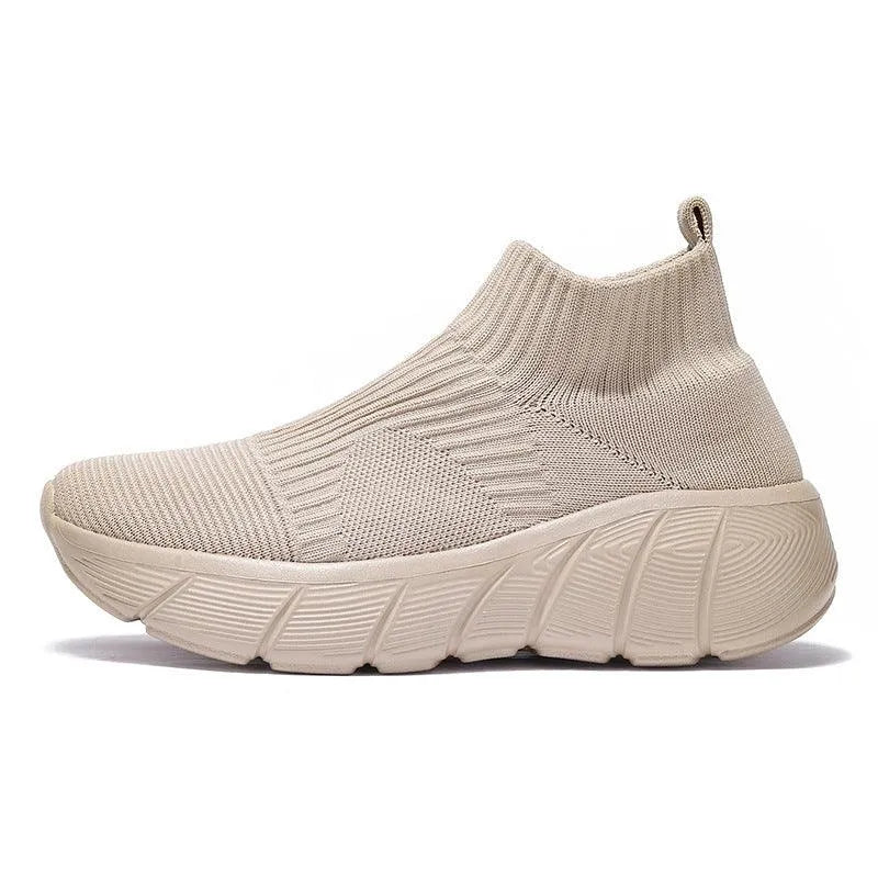 Levoire | Baskets de sport hautes en tissu Khaki