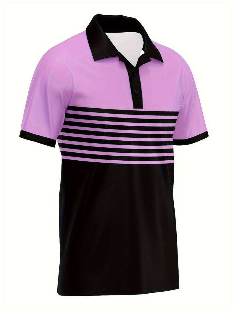 Levoire | T-Shirt De Golf Avec Impression Rayée