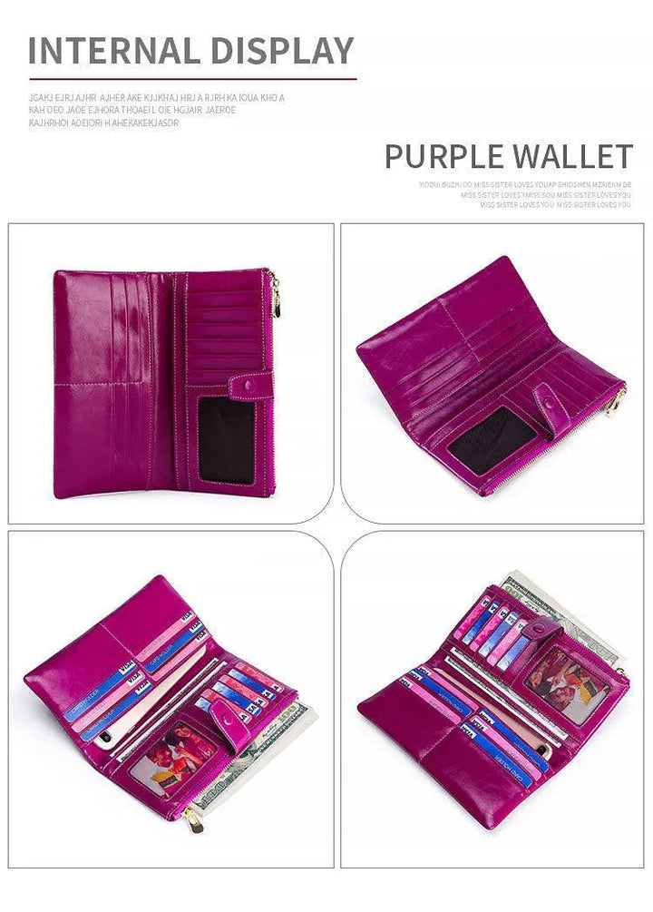 Levoire | Portefeuille pour femmes avec plusieurs emplacements pour cartes