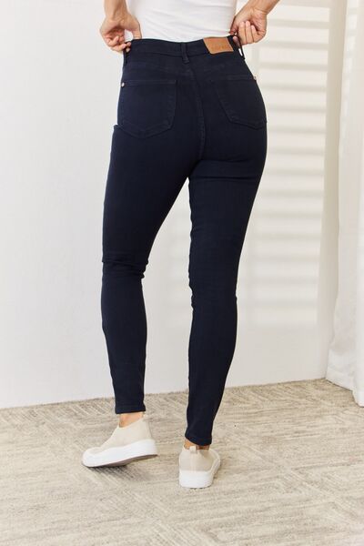 Levoire | Jeans Skinny Noirs Teintés Avec Contrôle Du Ventre